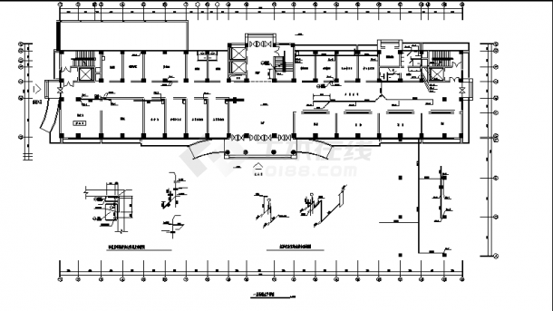 二套市人民医院综合楼排水系统设计施工cad图纸-图二