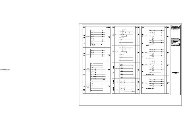 某建筑人防装修电气方案设计施工CAD图纸_图1