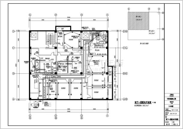 某地区开发区工厂建筑电气系统设计施工CAD图纸-图二