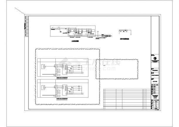 某地区开发区供水站建筑电气系统设计施工CAD图纸-图二