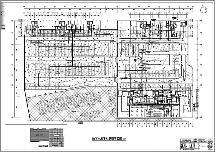 某地区住宅地下室建筑电气设计施工CAD图纸_图1