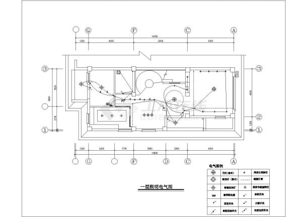 某三层复式住宅楼电气装修设计cad全套施工图（含设计说明，含弱电设计）-图一
