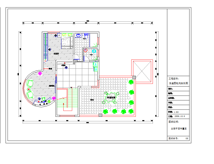 某地整套别墅施工图CAD图纸_图1