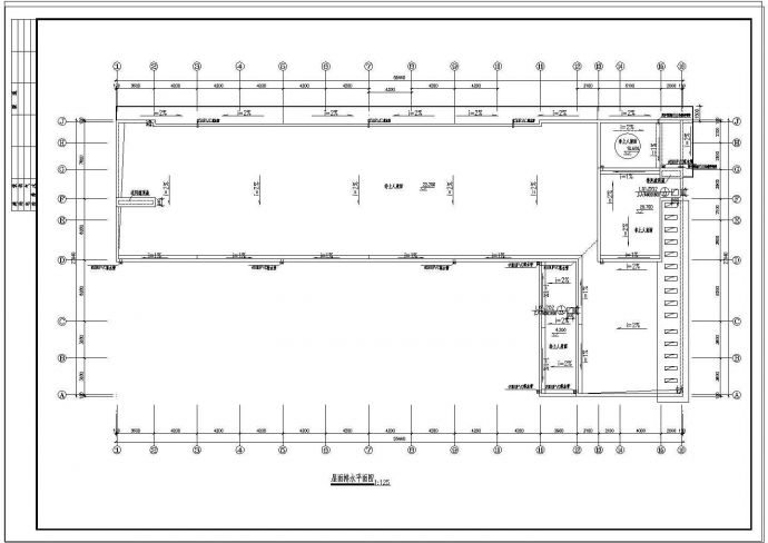 框剪结构商务楼建筑结构图cad图纸_图1