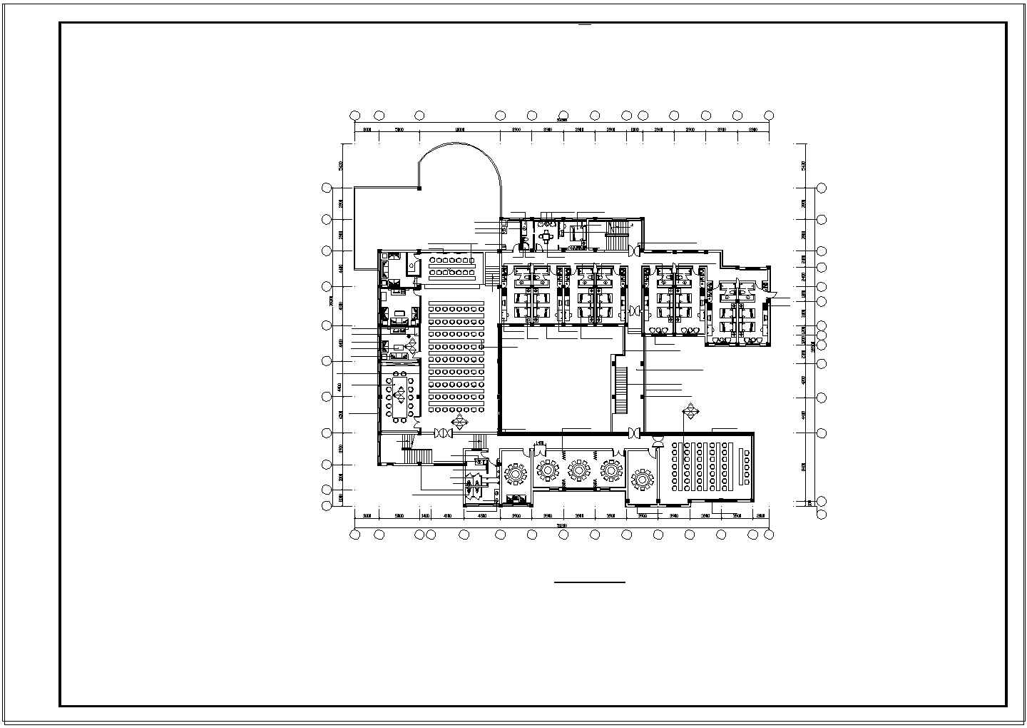 某高层宾馆酒店装修设计施工cad图纸