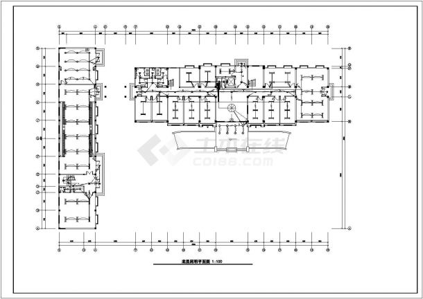 某五层办公楼建筑电气设计方案图纸CAD-图二