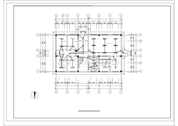 办公楼电气设计方案施工CAD图（共12张图纸）-图二