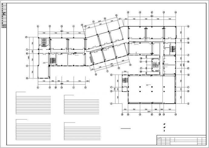 办公楼电气设计方案施工CAD图（共7张图纸）_图1