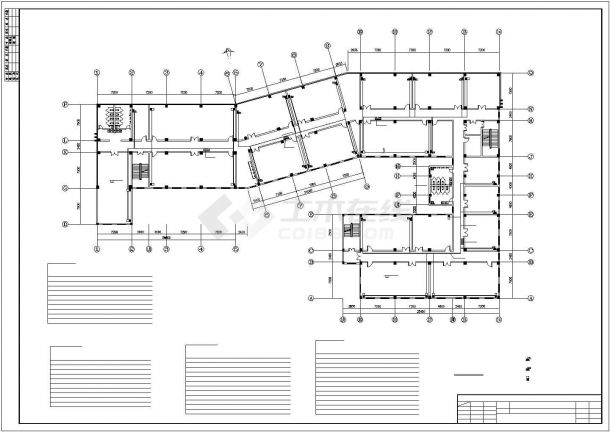 办公楼电气设计方案施工CAD图（共7张图纸）-图二