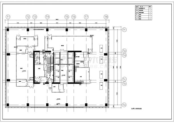 某三十七层办公楼安防布置电气设计CAD图-图二