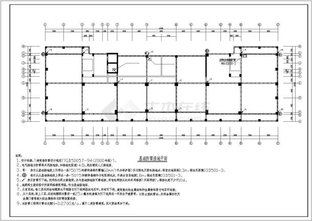 某地高层办公楼电气设计CAD图（含说明）-图一