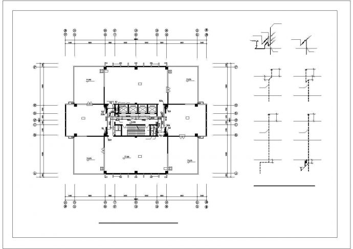 二十四层高层办公楼给排水施工cad图，共十八张_图1