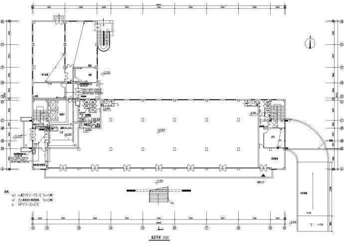 五层办公楼电气平面设计图（含设计说明）_图1