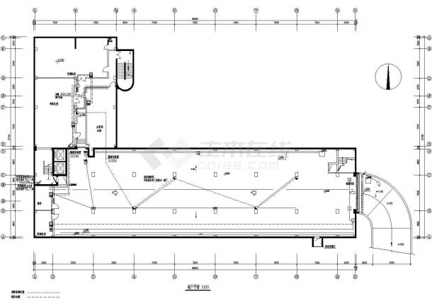 五层办公楼电气平面设计图（含设计说明）-图二
