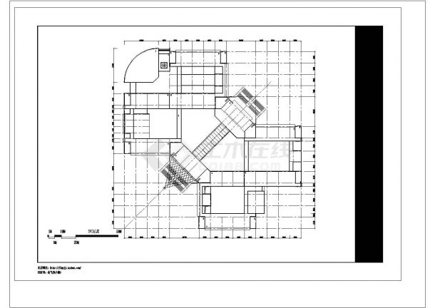 6层高等专科学校教学楼建筑设计图【平立剖 总平】-图二