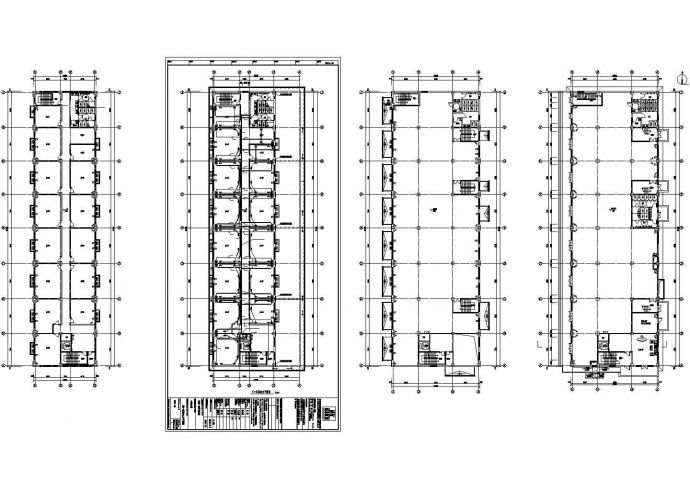 六层办公楼电气施工cad图，共二十四张_图1