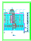 高层酒店cad建筑设计施工图纸-图二