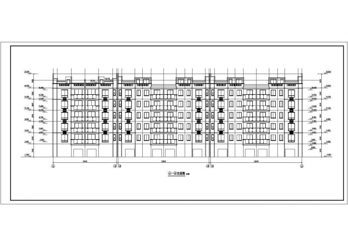 某小区住宅楼建筑设计施工全套方案CAD图纸_图1