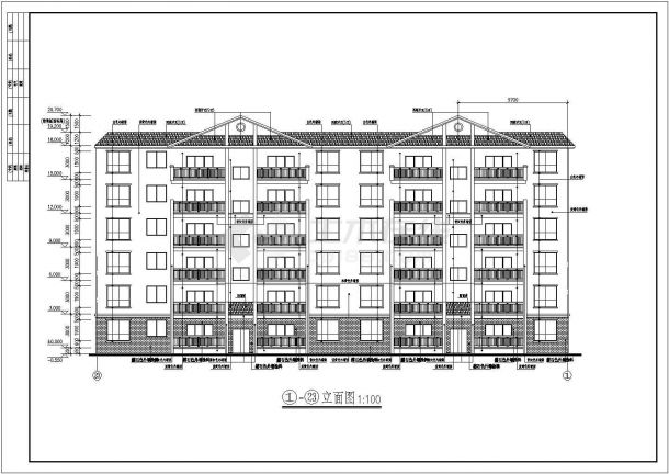 某高级住宅区建筑设计施工全套详细方案CAD图纸-图二