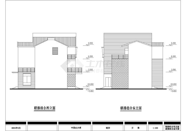 某农宅建筑设计施工全套详细方案CAD图纸-图二