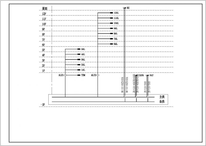 某多层框架结构办公大楼配电设计cad全套电气施工图（含弱电设计）_图1