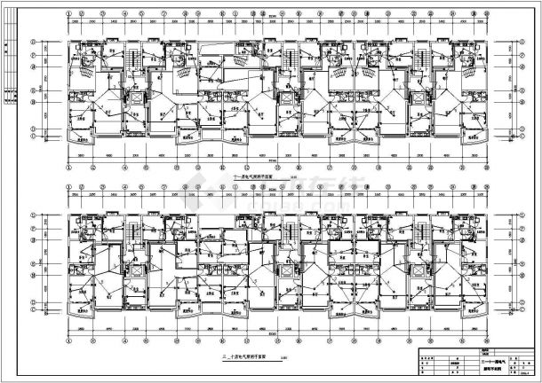 电气设计_某地高层商住楼强弱电设计CAD图-图二