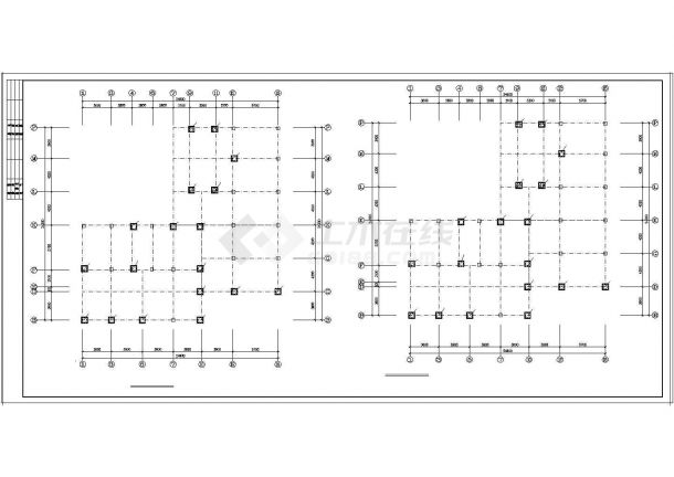 办公楼设计_混凝土框架办公楼结构设计CAD图纸-图二