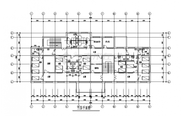 泗阳二套医院综合楼建筑设计施工cad图纸（含说明）-图一