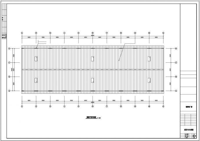 金太阳66米钢结构工程CAD施工图_图1