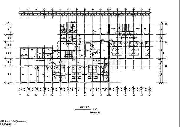 孙园二套小型医院综合楼建筑设计施工cad图纸（含说明）-图一