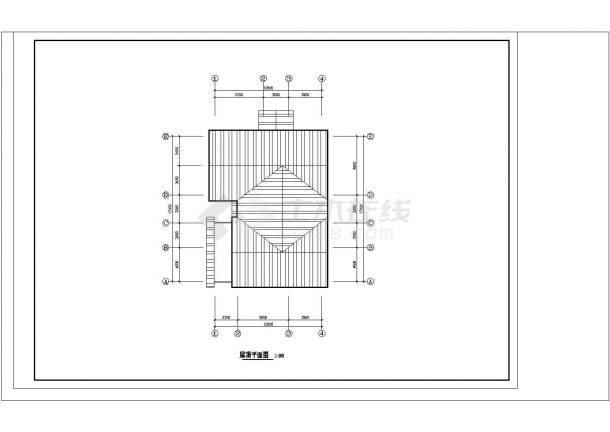  2层木结构别墅建筑设计图【平立】.cad-图一