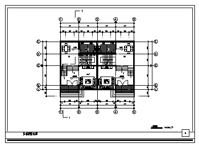 三套多层带坡顶双拼独院式别墅建筑全套施工图资料合集(带效果图，图纸)-图一