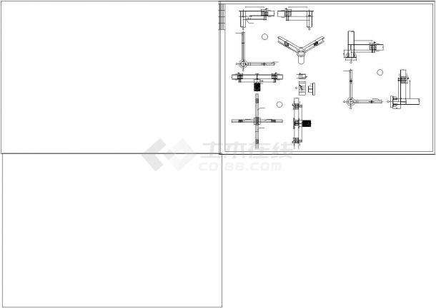 某地区教学楼结构cad设计施工图纸-图二