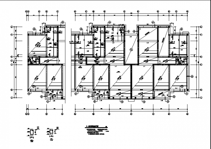 苏州二套私人商住楼结构设计施工cad图纸（含说明）_图1
