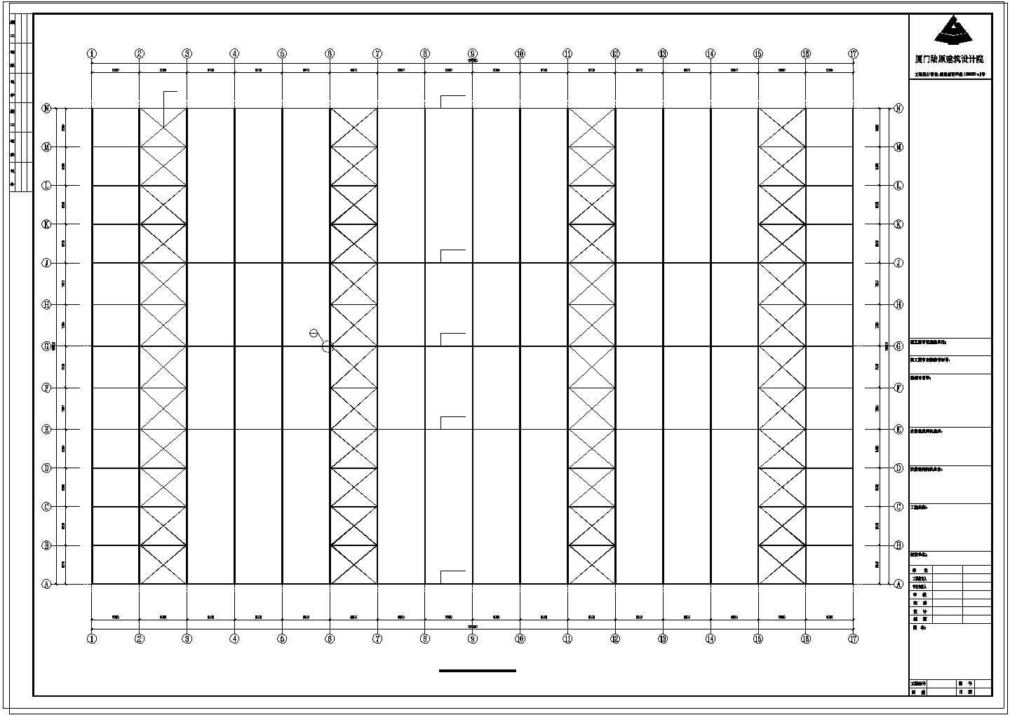 厂房设计_某电力公司钢结构厂房工程CAD设计图