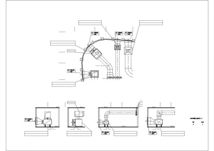 [江西]超高层办公楼空调防排烟及人防工程施工CAD图（标注明细）_图1