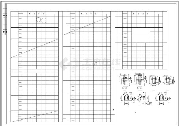某干休所结构设计CAD施工图纸-图一