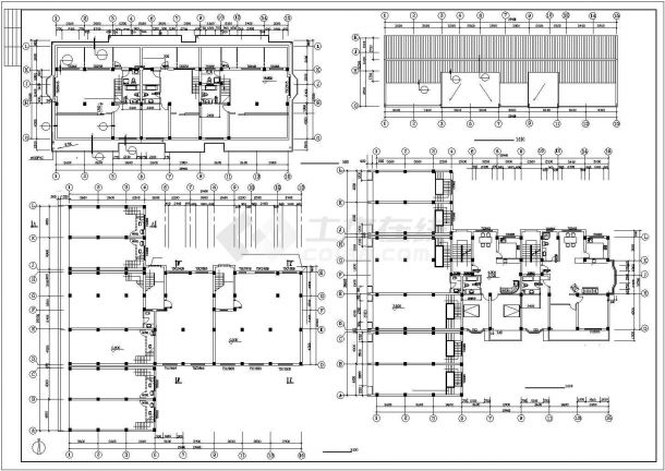 沈阳市大池路广岚花园小区6层砖混结构商住楼全套建筑设计CAD图纸-图一