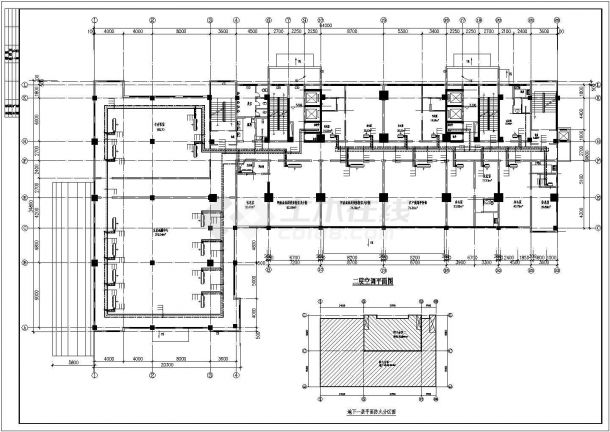 [河南]高层办公楼空调通风设计CAD平面图-图二