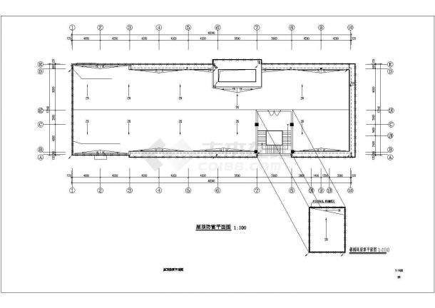 [江苏]某1497㎡三层办公楼电气全套施工CAD图纸-图一