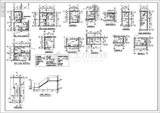 某高档住宅小区五层框架结构住宅楼设计cad全套建筑施工图（含总平面图）-图一