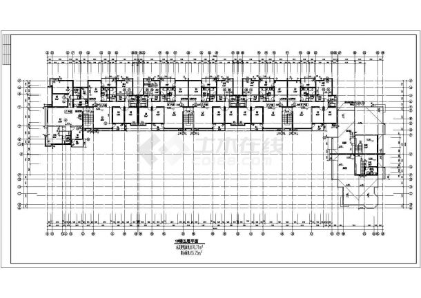 某高档住宅小区五层框架结构住宅楼设计cad全套建筑施工图（含总平面图）-图二