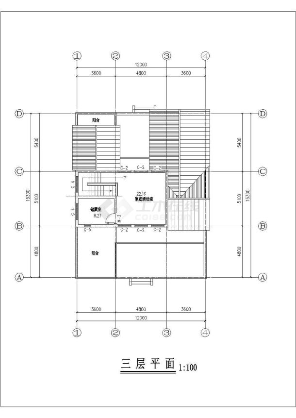 扬州市建筑设计研究院装修设计某拆迁小区-图一