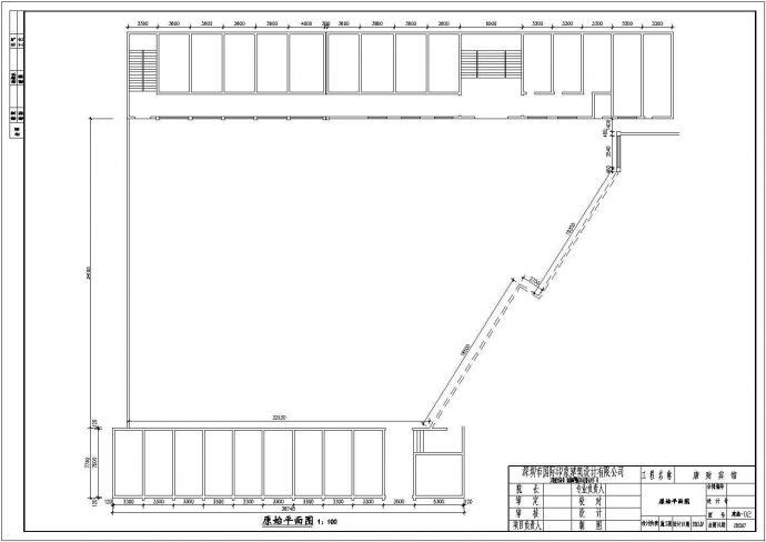 [河南]地上2层钢框架-轻型钢屋架结构宾馆扩建施工图_图1