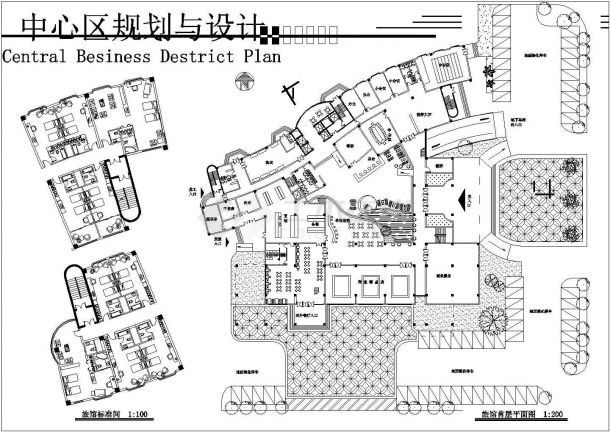 南昌市城市规划局设计装修中心规划与设计施工CAD图-图二