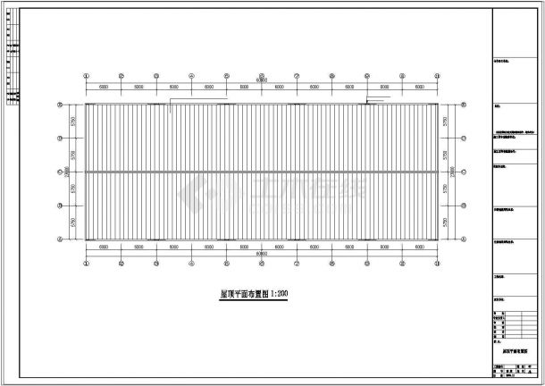 厂房设计_某公司钢结构厂房工程CAD施工图纸-图二
