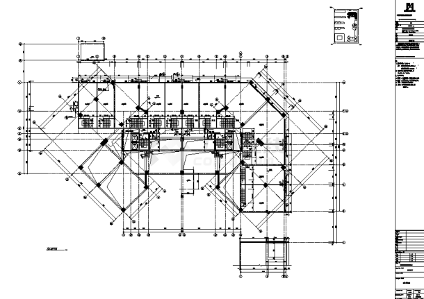 三套欧式花园别墅住宅楼建筑设计施工cad图纸（含说明）-图二