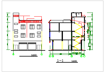 某私人住宅建筑cad结构设计全图纸-图一