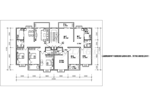 郑州市玥龙花园小区经典热门的平面户型设计CAD图纸（共23张）-图二