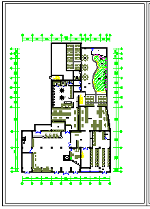 某休闲中心平面布置cad设计施工图-图二